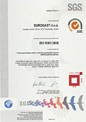 Certifikat ISO 9001:2008 tvrtke Eurogast d.o.o.