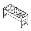 S-218/L - Dvodjeli sudoper 1800